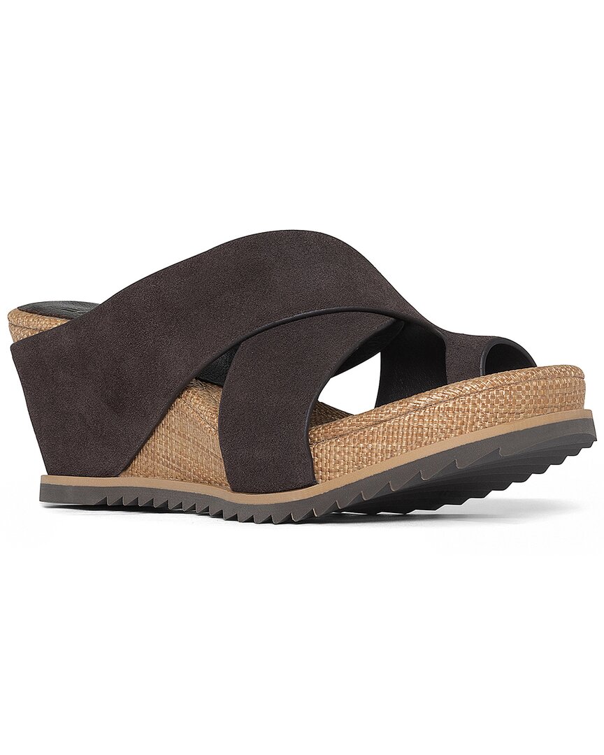 DONALD PLINER DONALD PLINER SISU SUEDE WEDGE SANDAL 