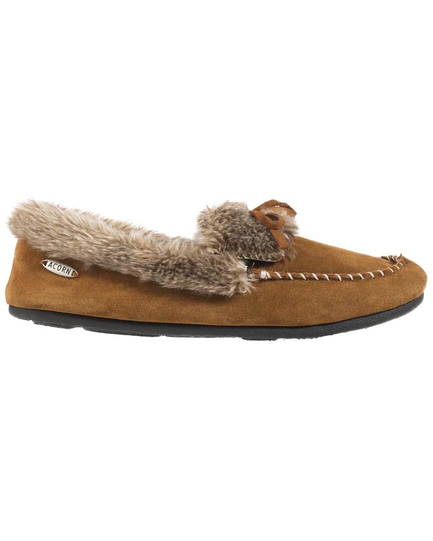 Acorn Cozy Moc Slipper In Black
