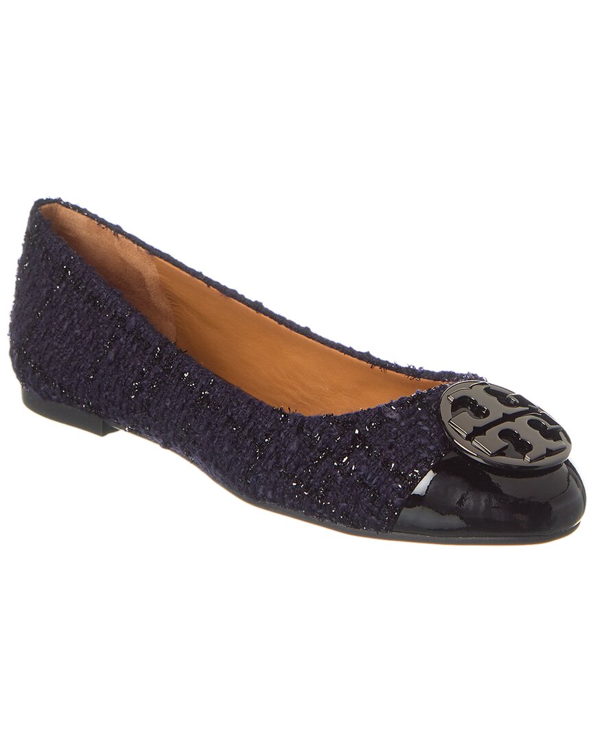 Shop Tory Burch Chelsea Cap Toe Ballet Flat In Blue