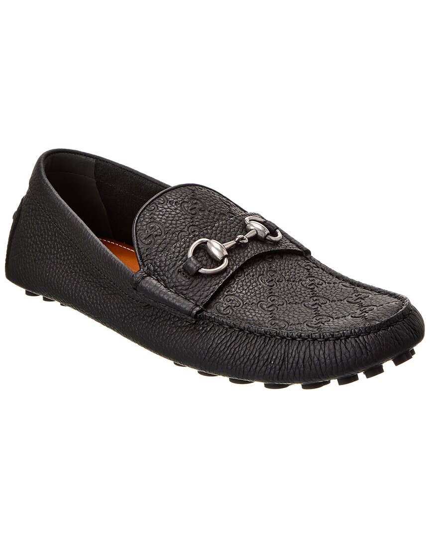Gucci Loafers Featuring Horsebit Detail And Rubber Sole In Black