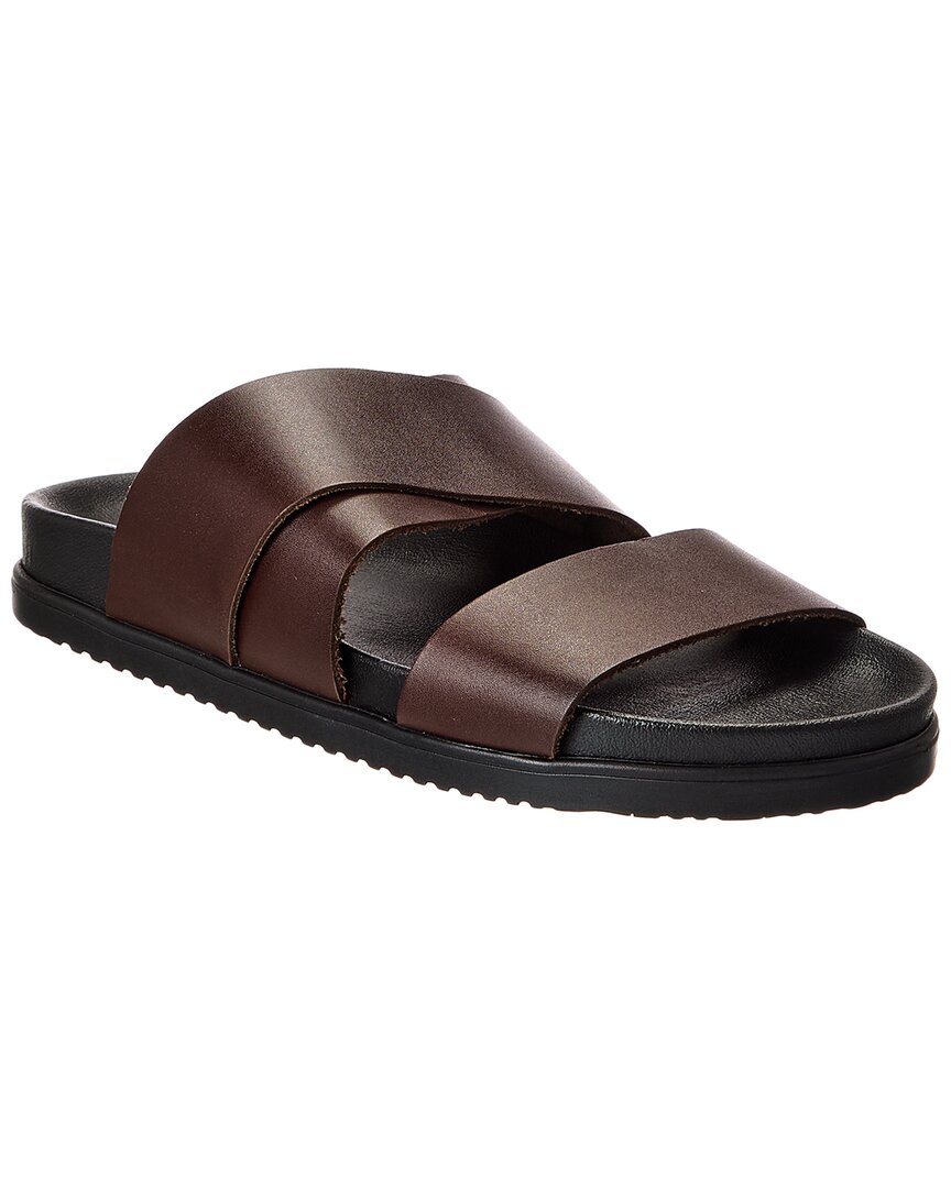 M By Bruno Magli San Remo Leather Sandal In Burgundy