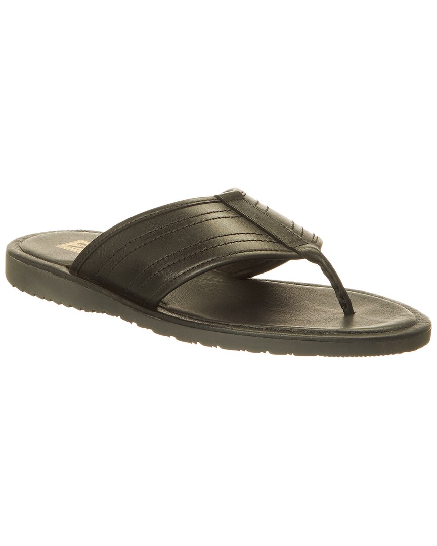 M By Bruno Magli Artemio Leather Flip-flop In Black