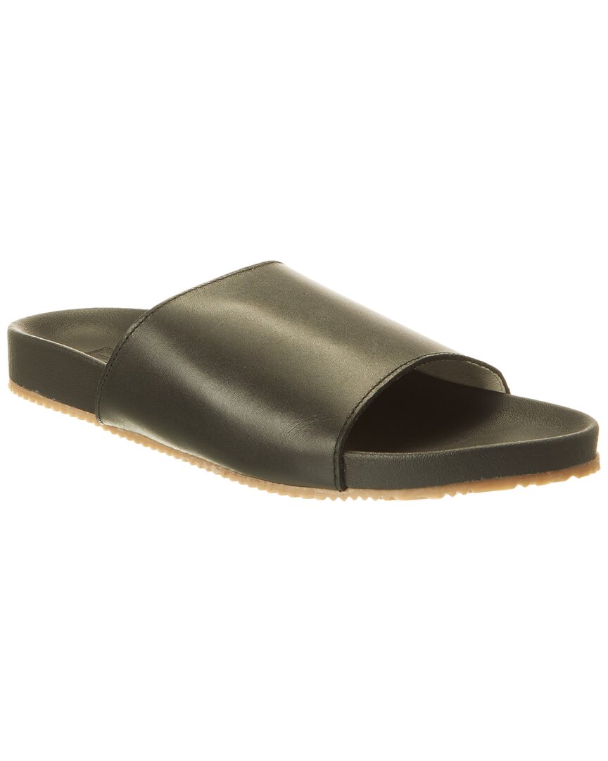 M By Bruno Magli Arthur Leather Slide In Green