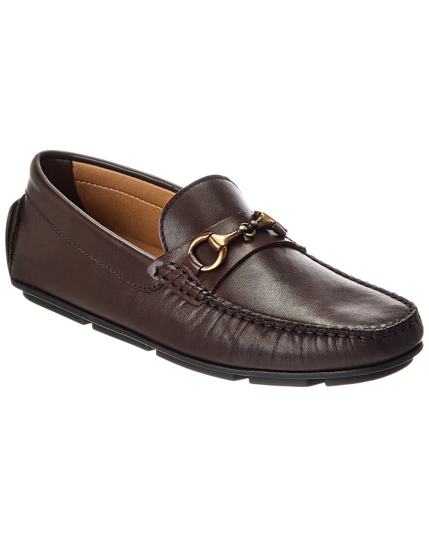 M By Bruno Magli Lane Leather Loafer In Brown