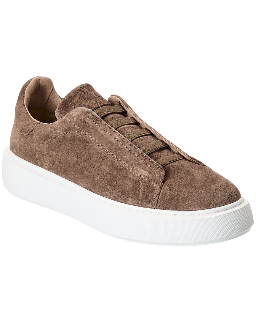 Shop M By Bruno Magli Lisbon Suede Sneaker In Brown