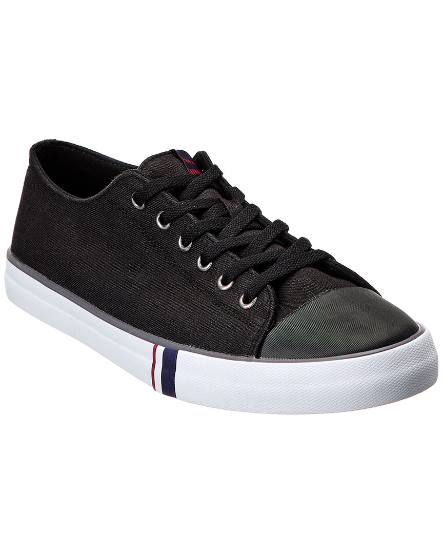 Ben Sherman Hadley Canvas Sneaker In Black