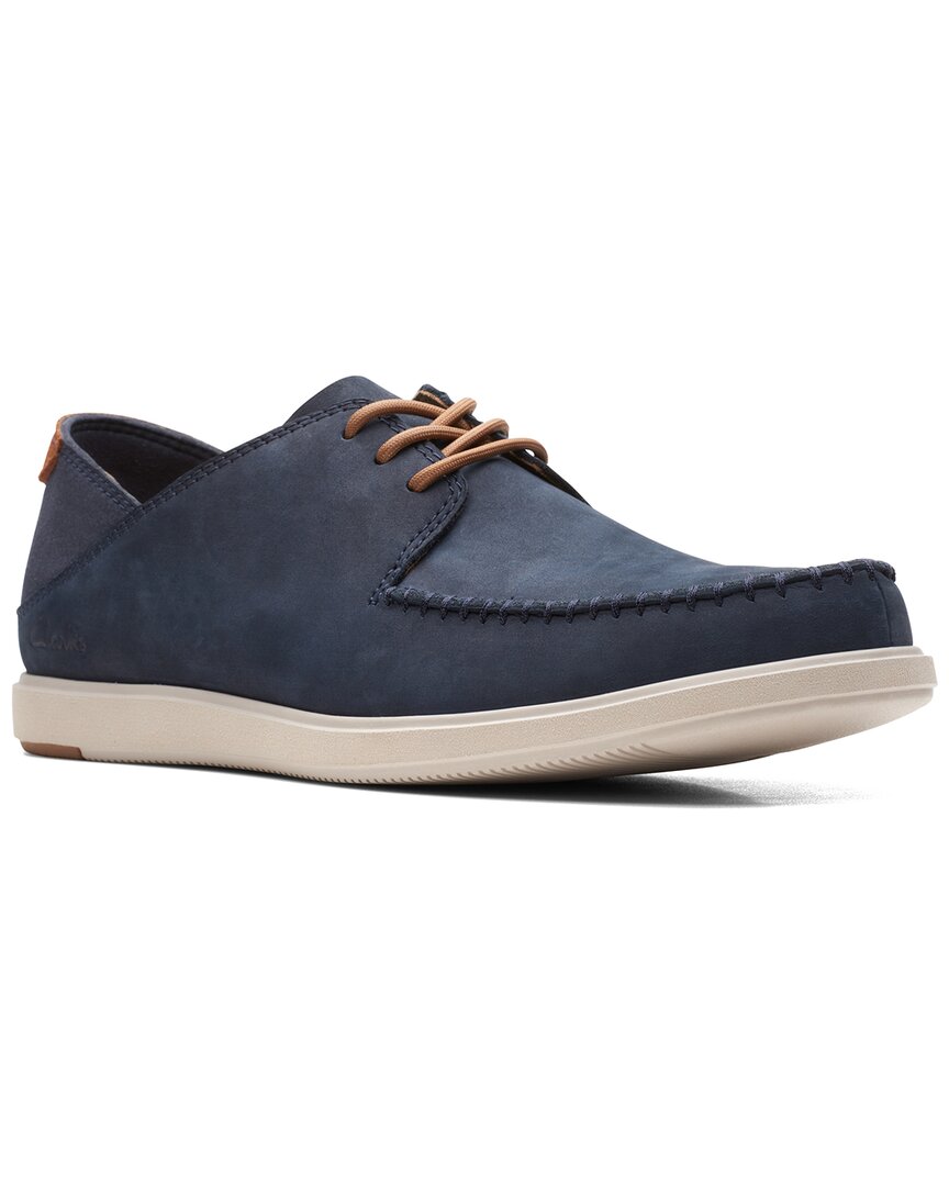 Clarks Bratton Tie Suede Oxford In Blue