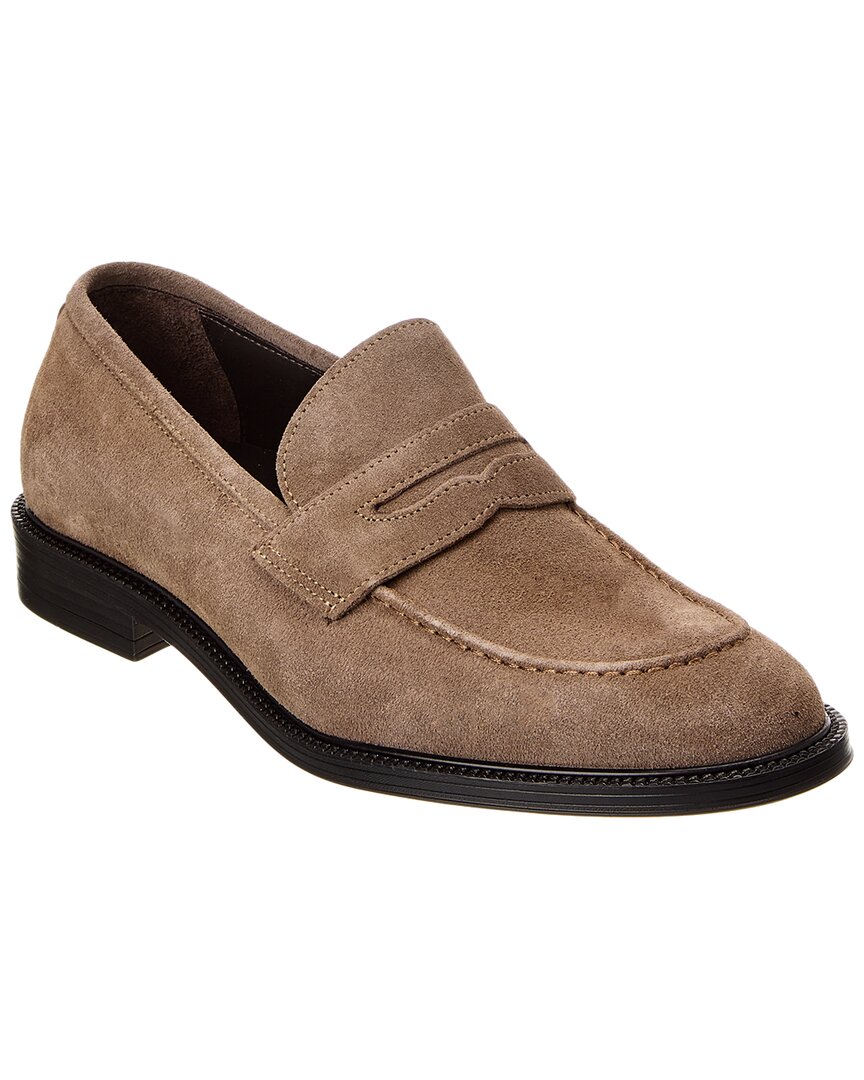 M By Bruno Magli Dorzano Suede Loafer In Brown