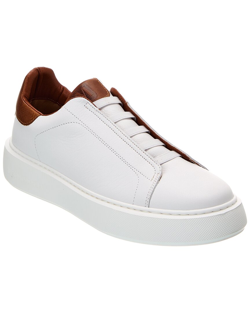 Shop M By Bruno Magli Lisbon Leather Sneaker In White