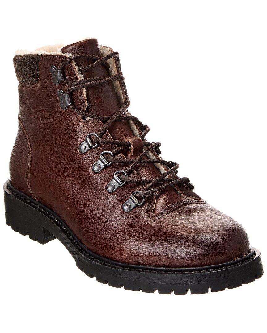 M By Bruno Magli Philip Leather Boot In Brown