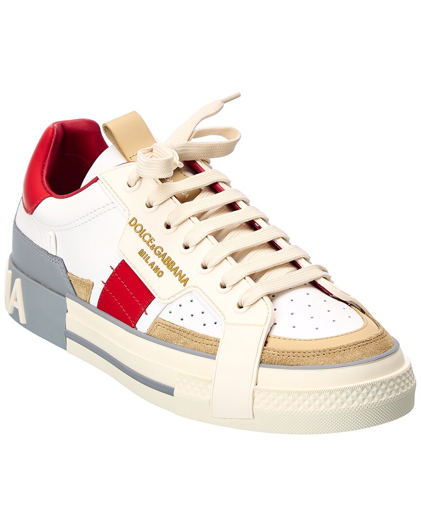 Shop Dolce & Gabbana Leather Sneaker