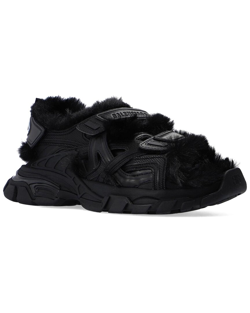 Balenciaga Track Monocolor Sandals In Black