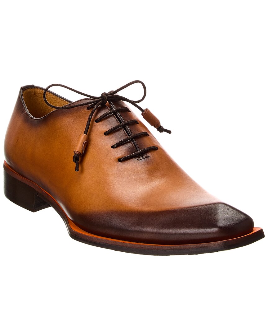 Mezlan Asymmetric Wholecut Oxford In Brown