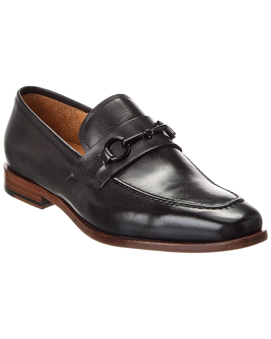 Shop Curatore Bit Leather Loafer In Black