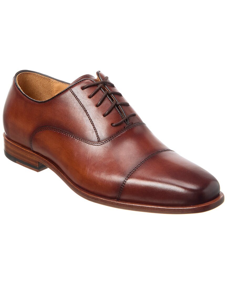 Curatore Cap Toe Leather Oxford In Black