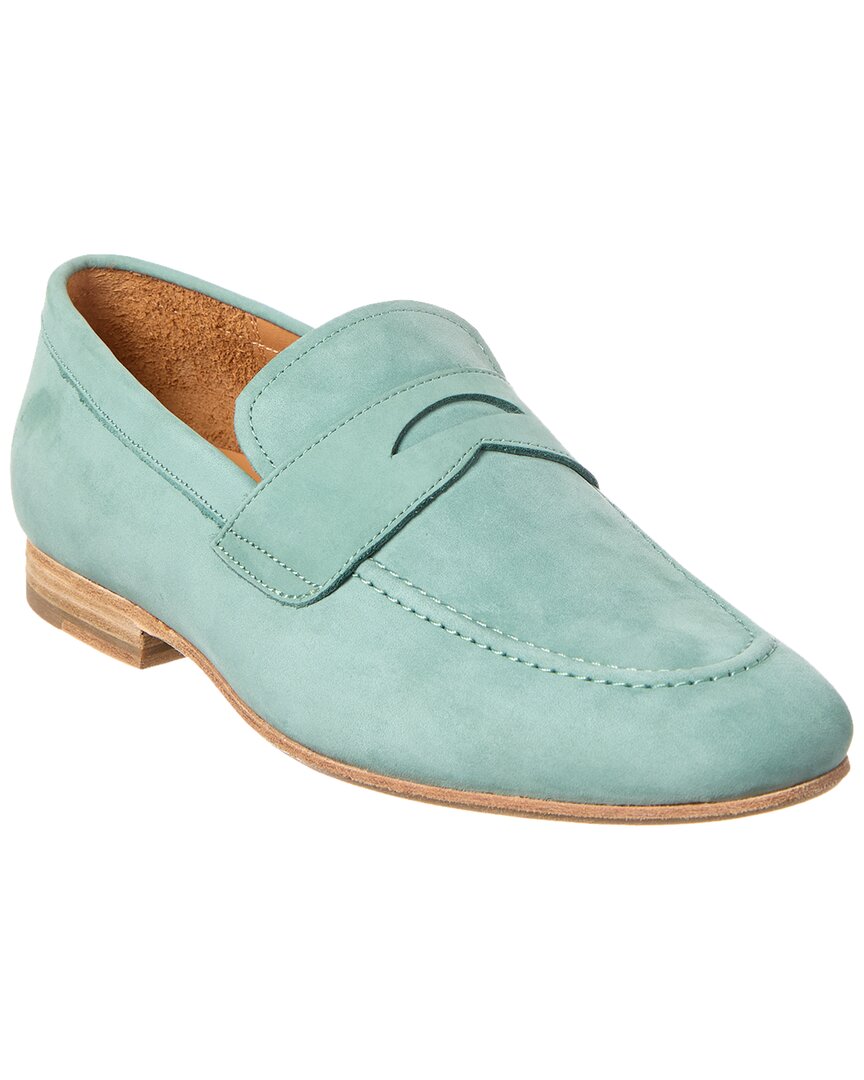 Curatore Suede Penny Loafer In Blue