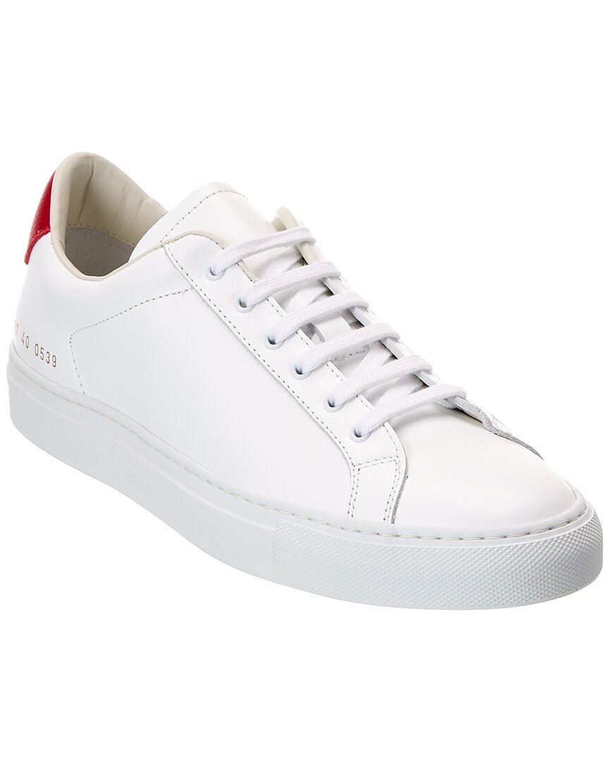 Common Projects Retro Low Leather Sneaker In White