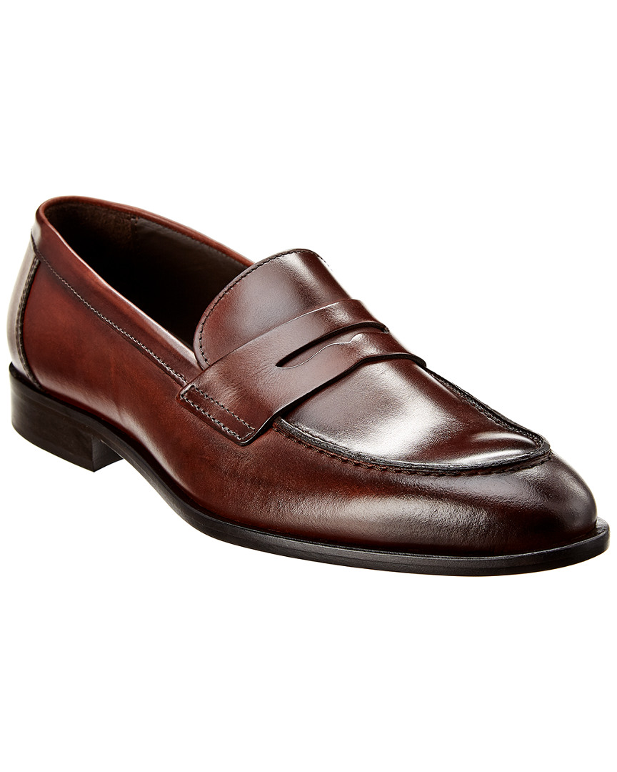 bruno magli jaguar leather bit loafer