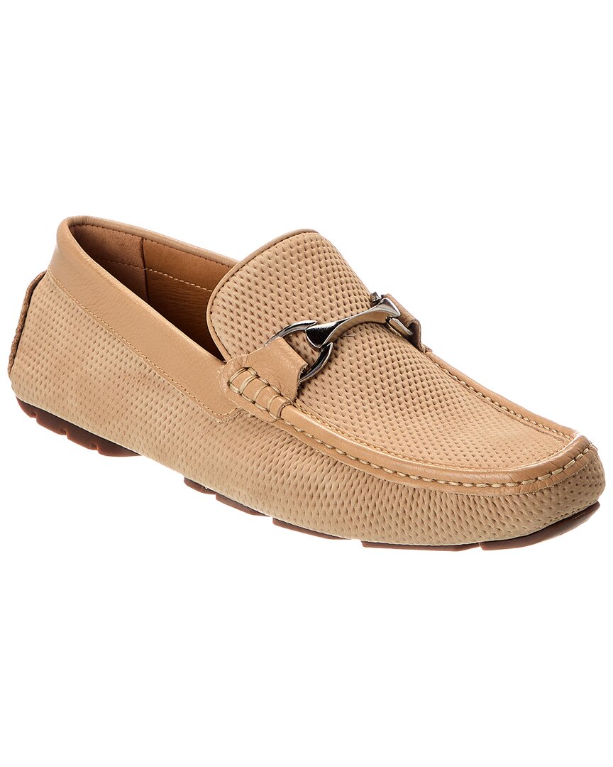 Donald Pliner Leather Loafer In Brown