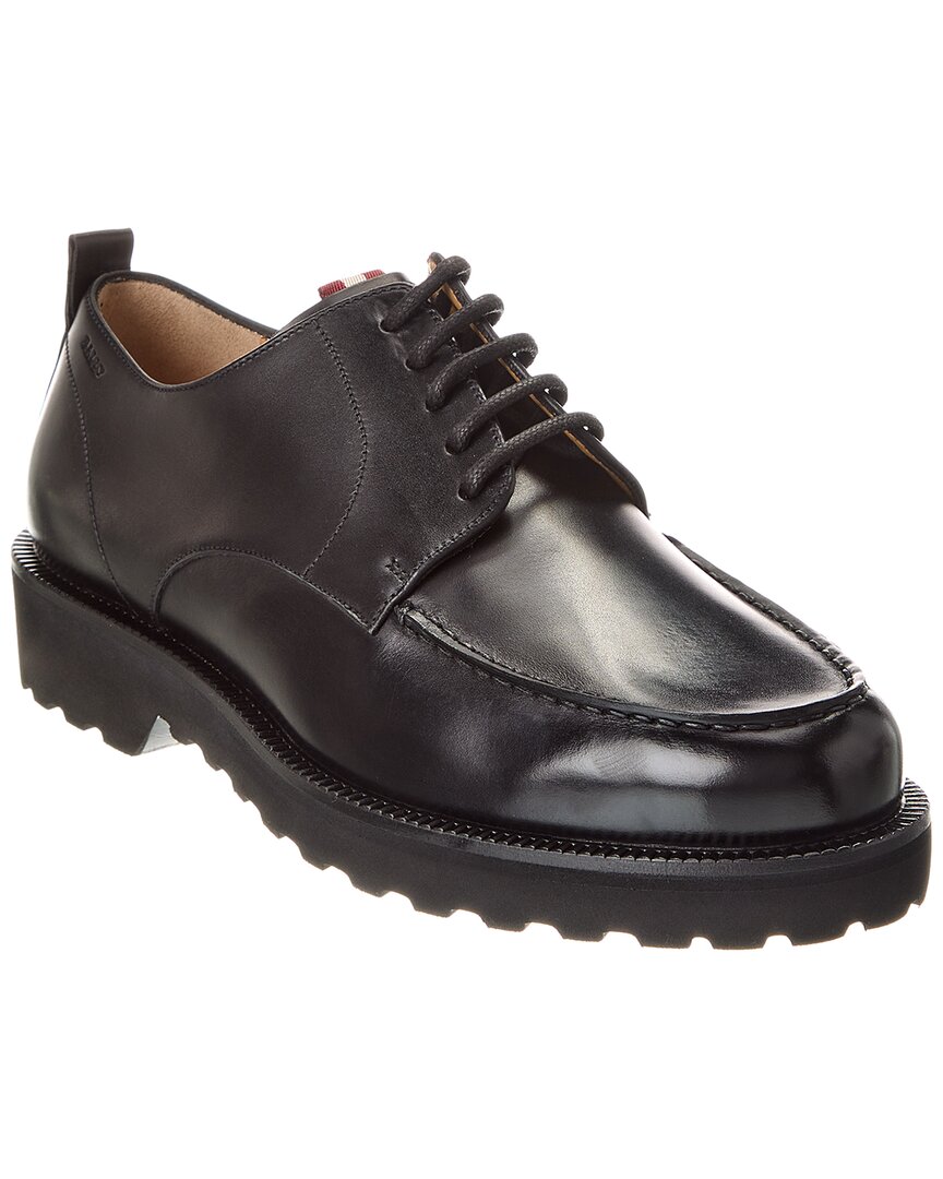 Bally Man Lace-up Shoes Dark Brown Size 7.5 Calfskin