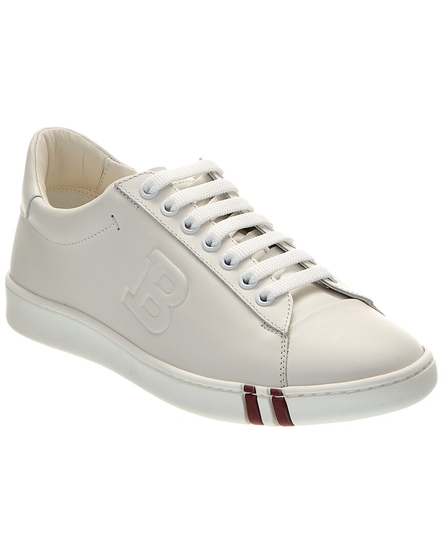 Bally Asher Leather Sneaker In White