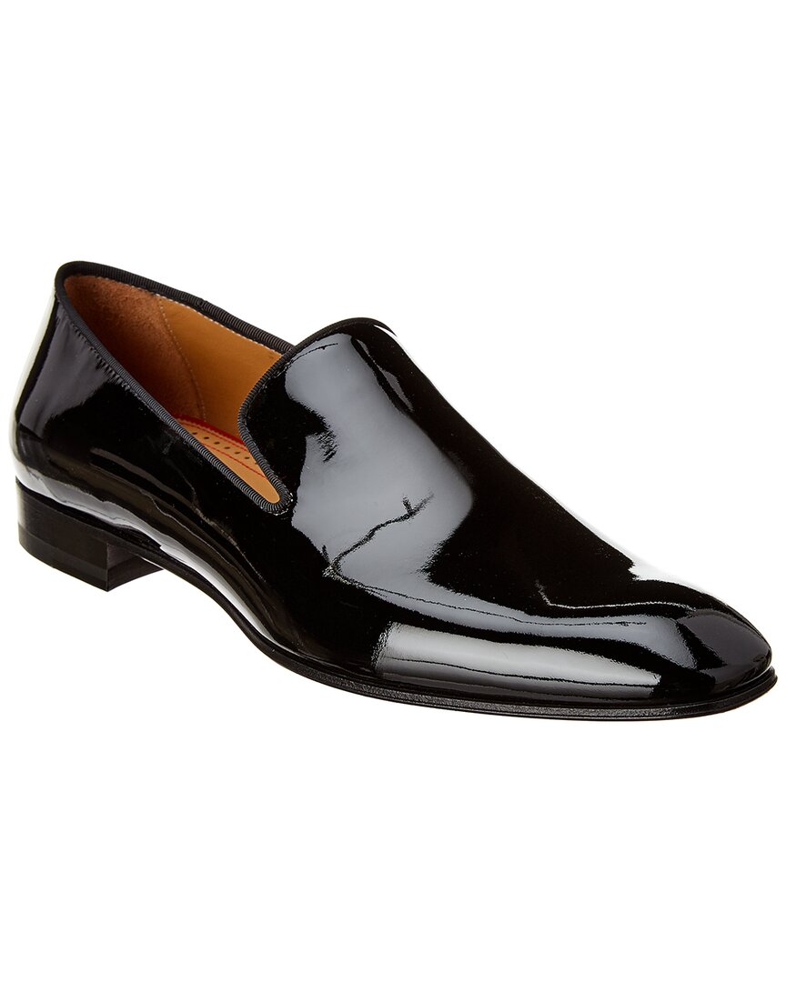 Pre-owned Christian Louboutin Dandelion Patent Loafer Men's In Black ...