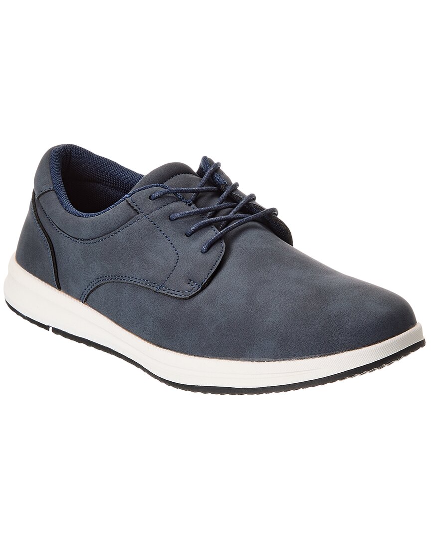 English Laundry Caleb Leather Sneaker In Blue