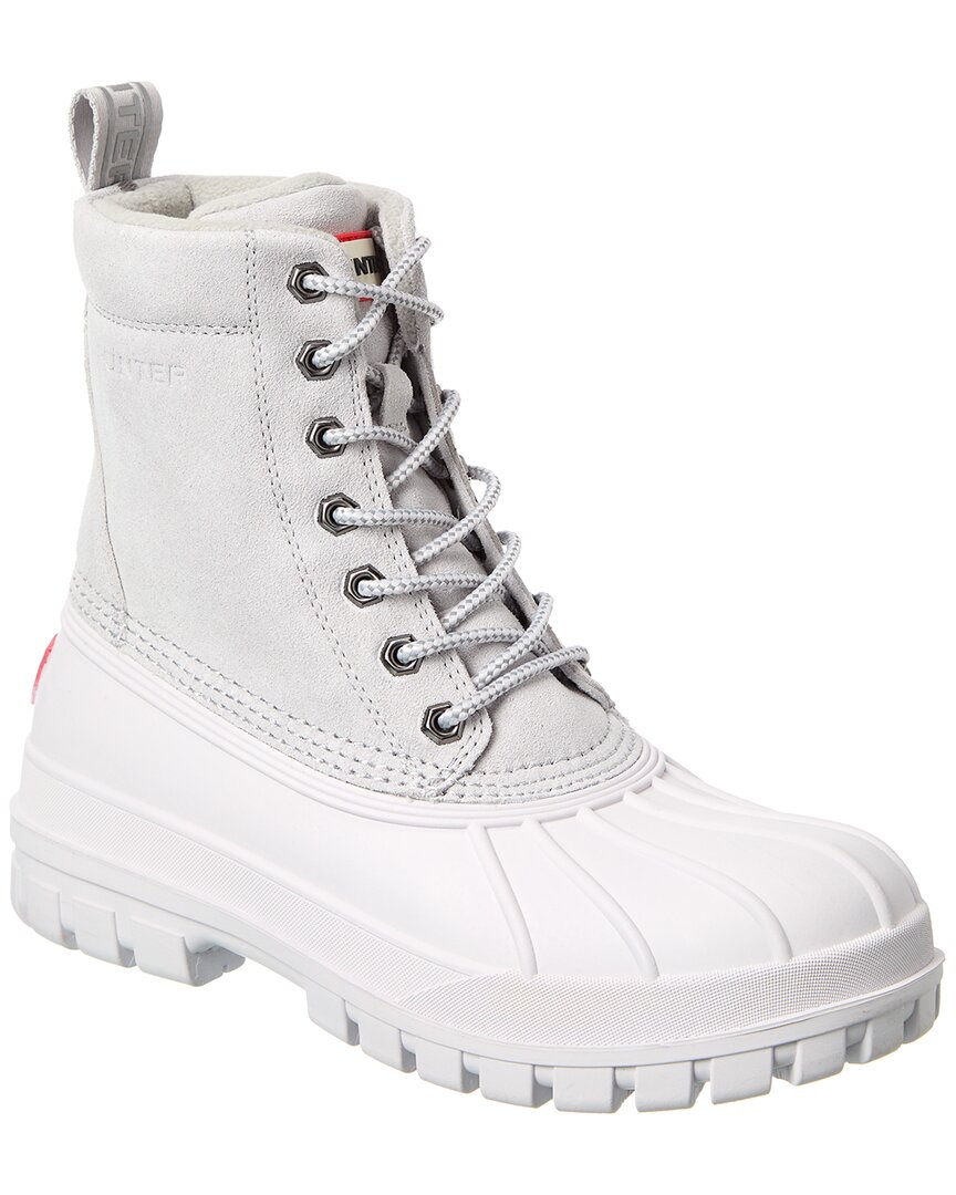 Hunter Men's Southall Waterproof Duck Boots From Finish Line In Grey
