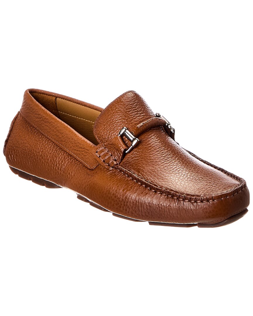 Donald Pliner Danner Tumbled Leather Loafer In Brown