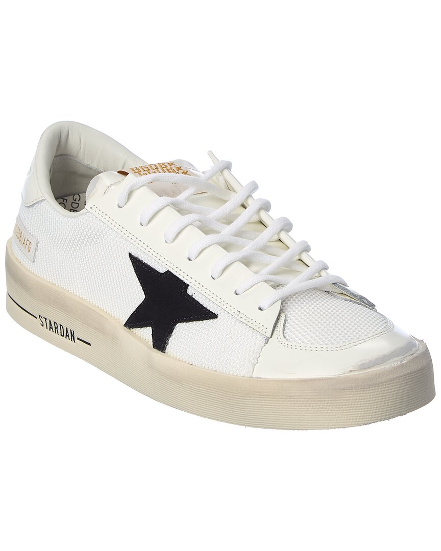Golden Goose Stardan Suede Sneaker In White