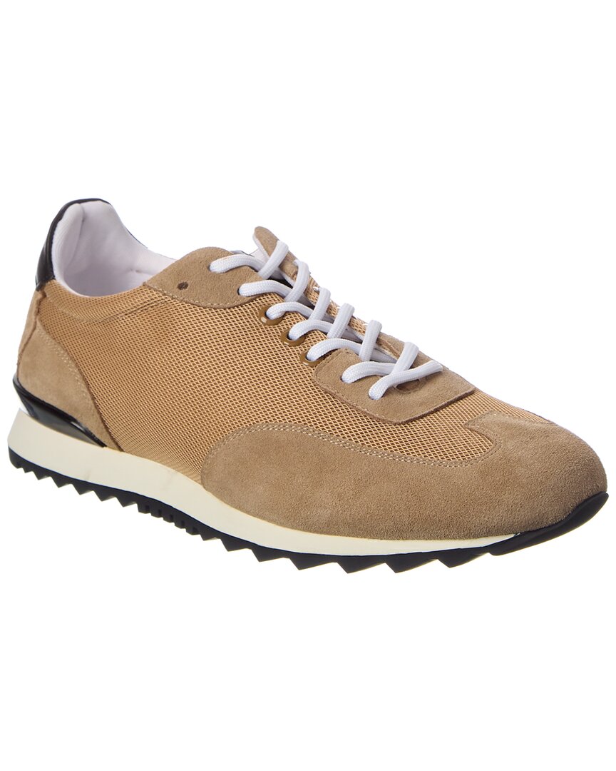 French Connection Rusty Suede & Mesh Sneaker In Brown