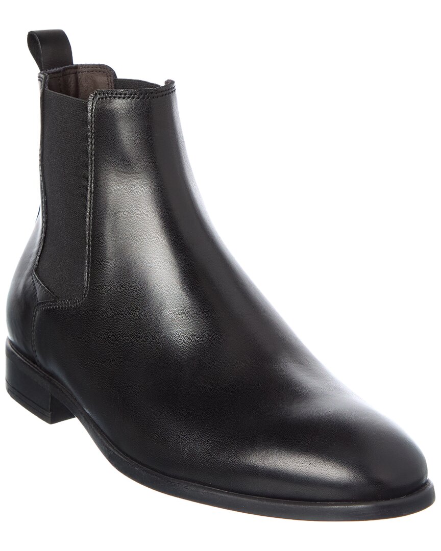 M By Bruno Magli Nello Leather Bootie In Black
