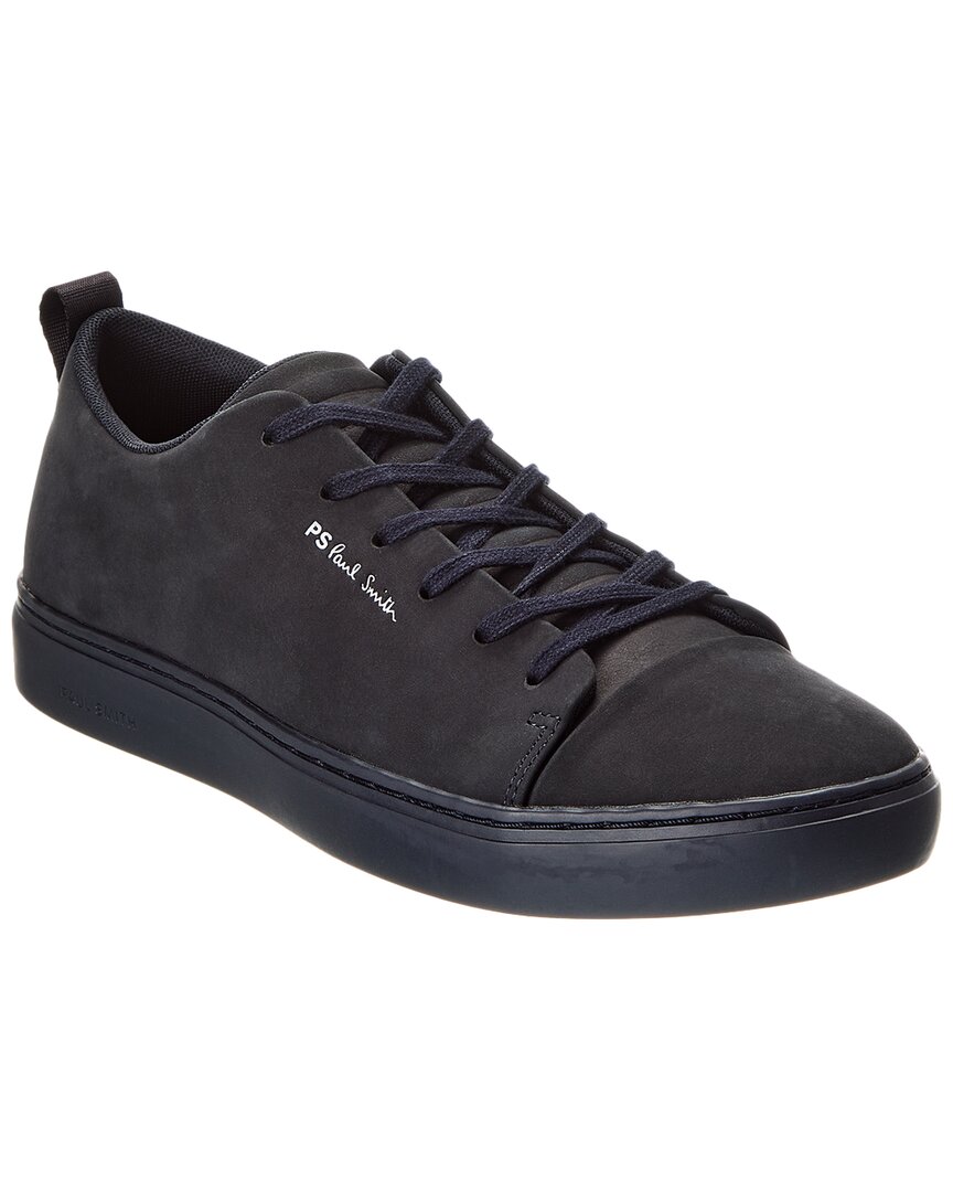 Paul Smith Navy Blue Leather Sneakers In Blue