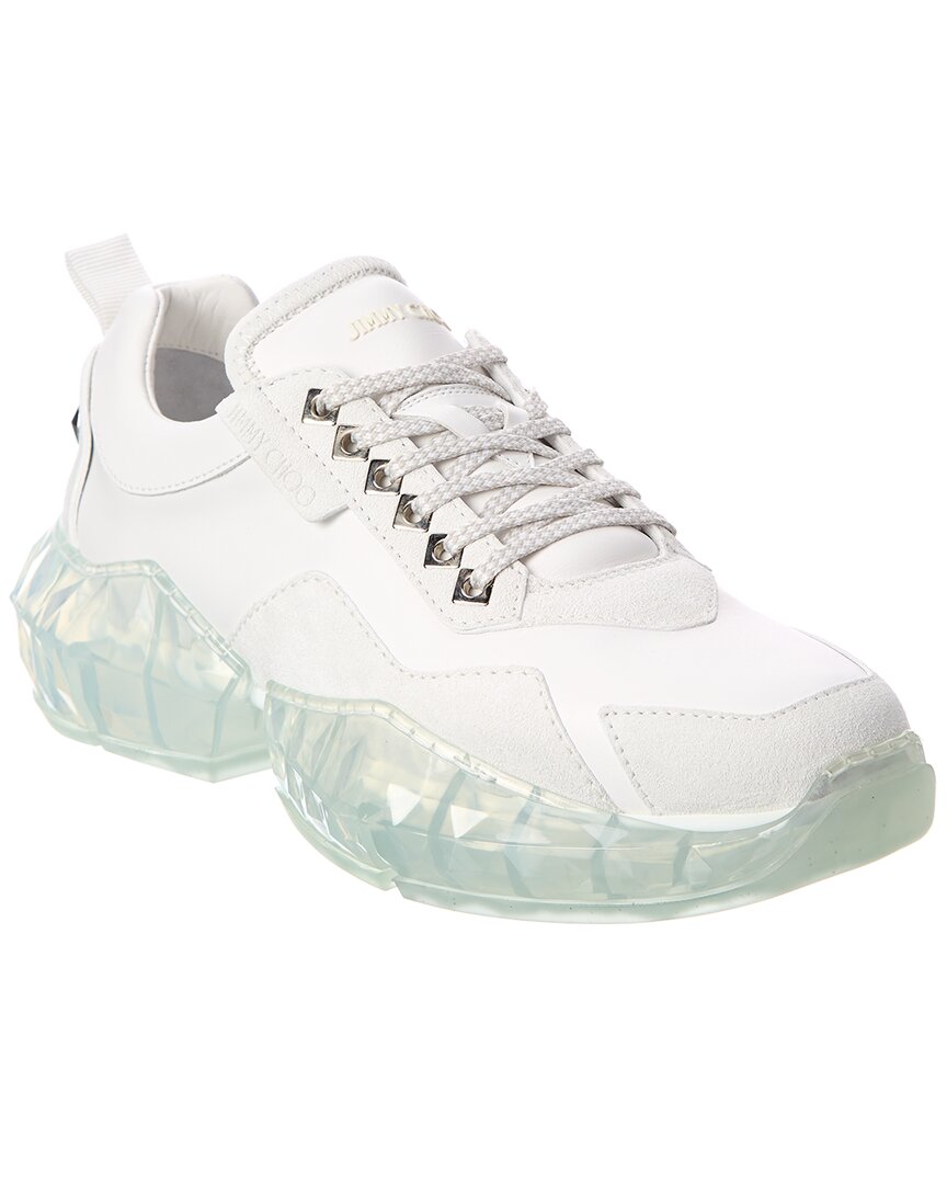 Ansvarlige person kompakt G Jimmy Choo Diamond/m Leather & Suede Sneaker In White | ModeSens