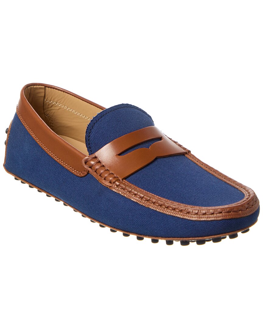 Tod's Gommino Canvas & Leather Loafer