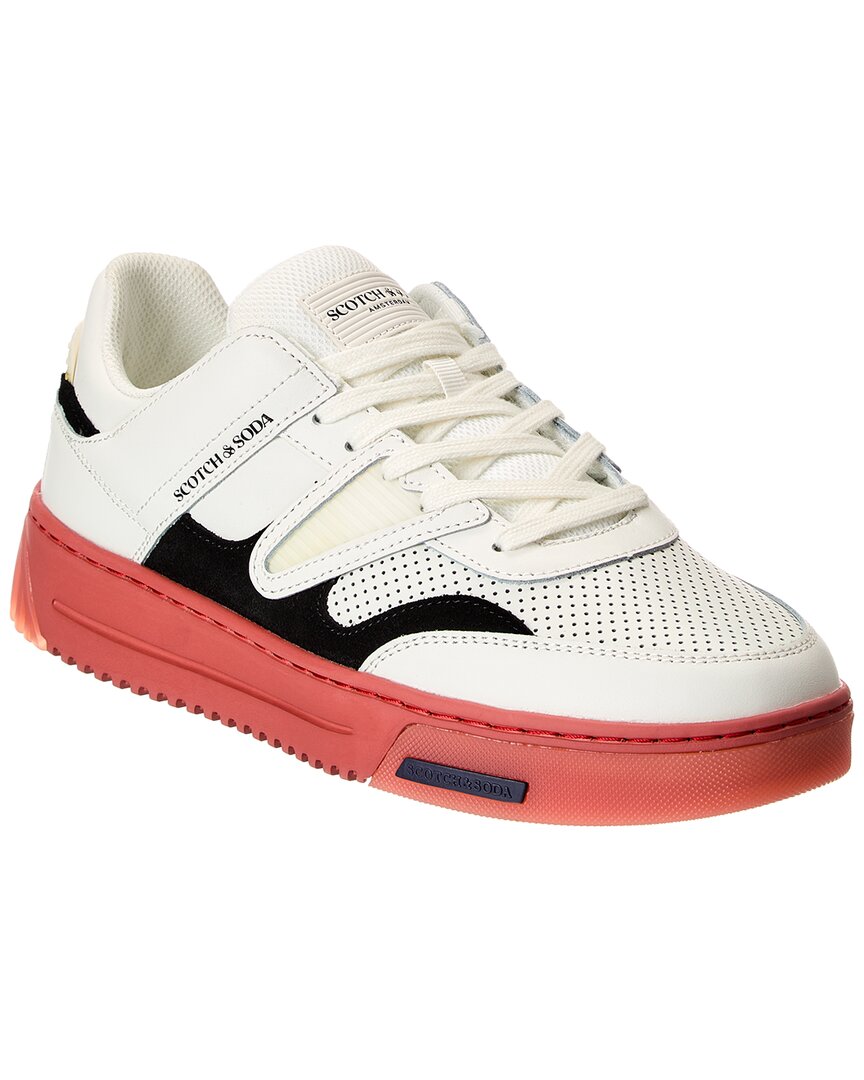 Scotch & Soda New Cup Leather Sneaker In White