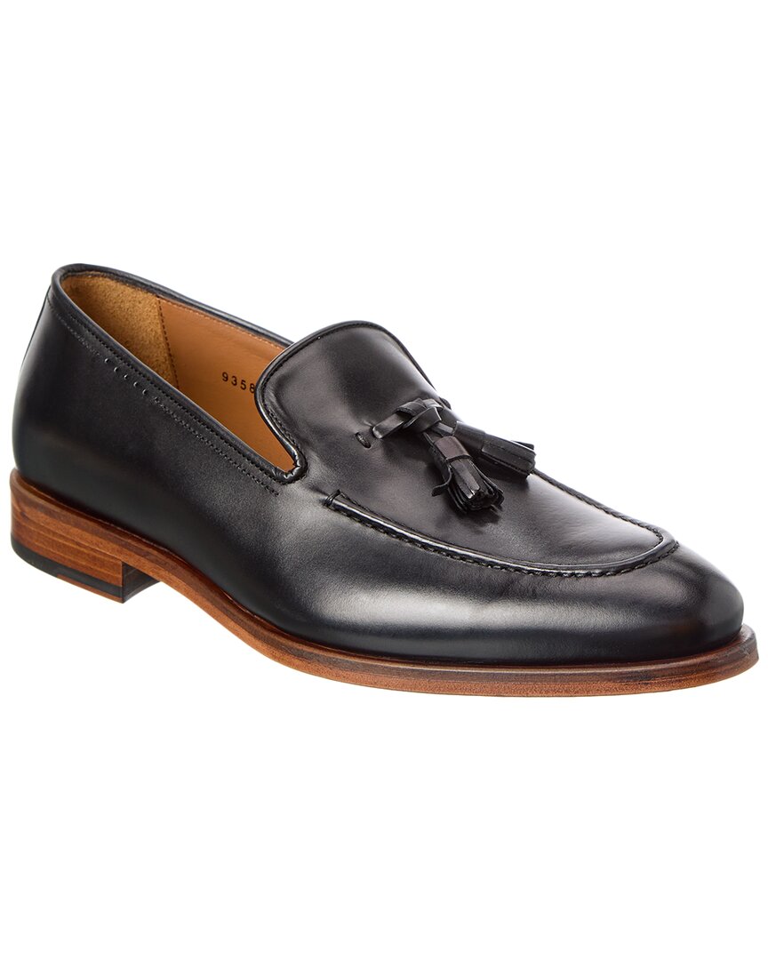 Antonio Maurizi Tassel Leather Loafer In Black