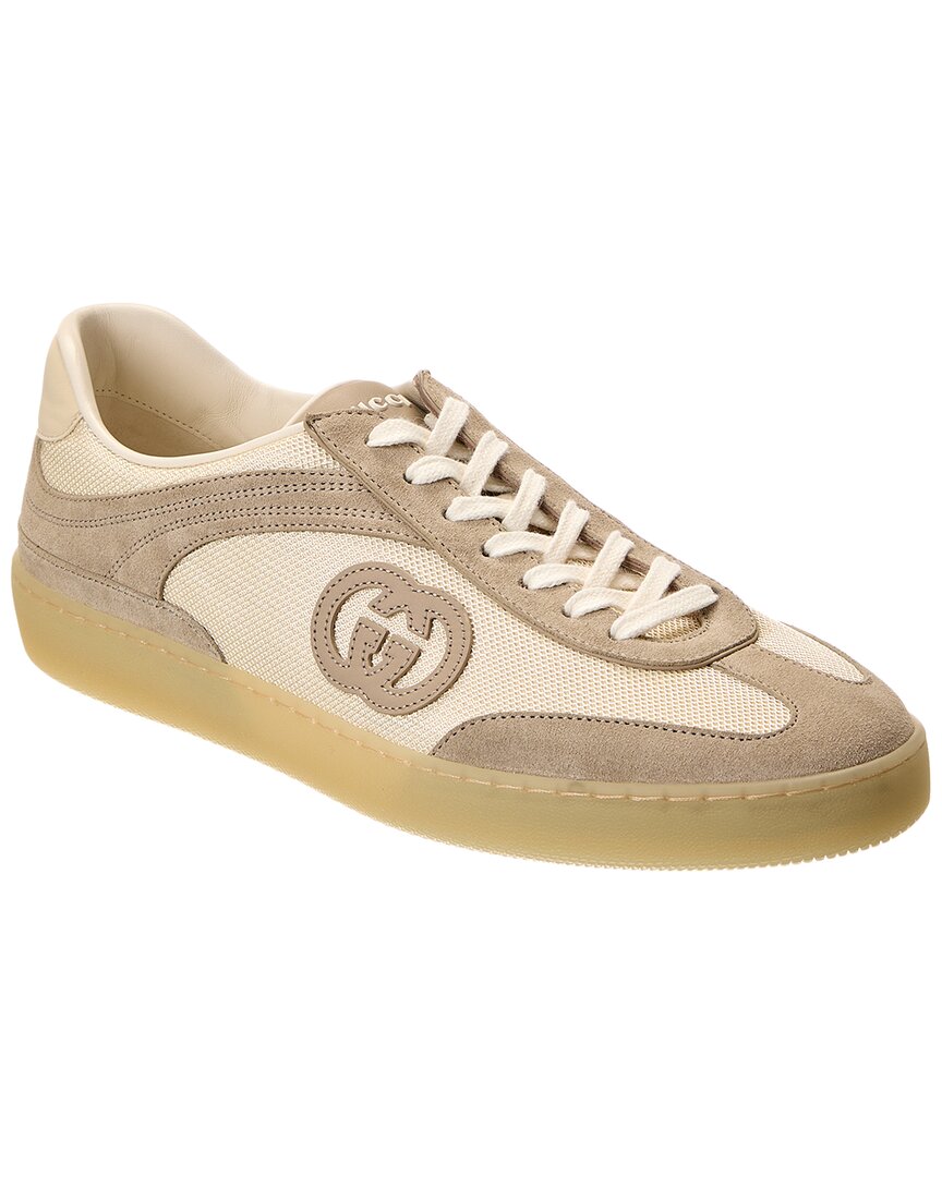 Gucci G75 Suede & Mesh Sneaker