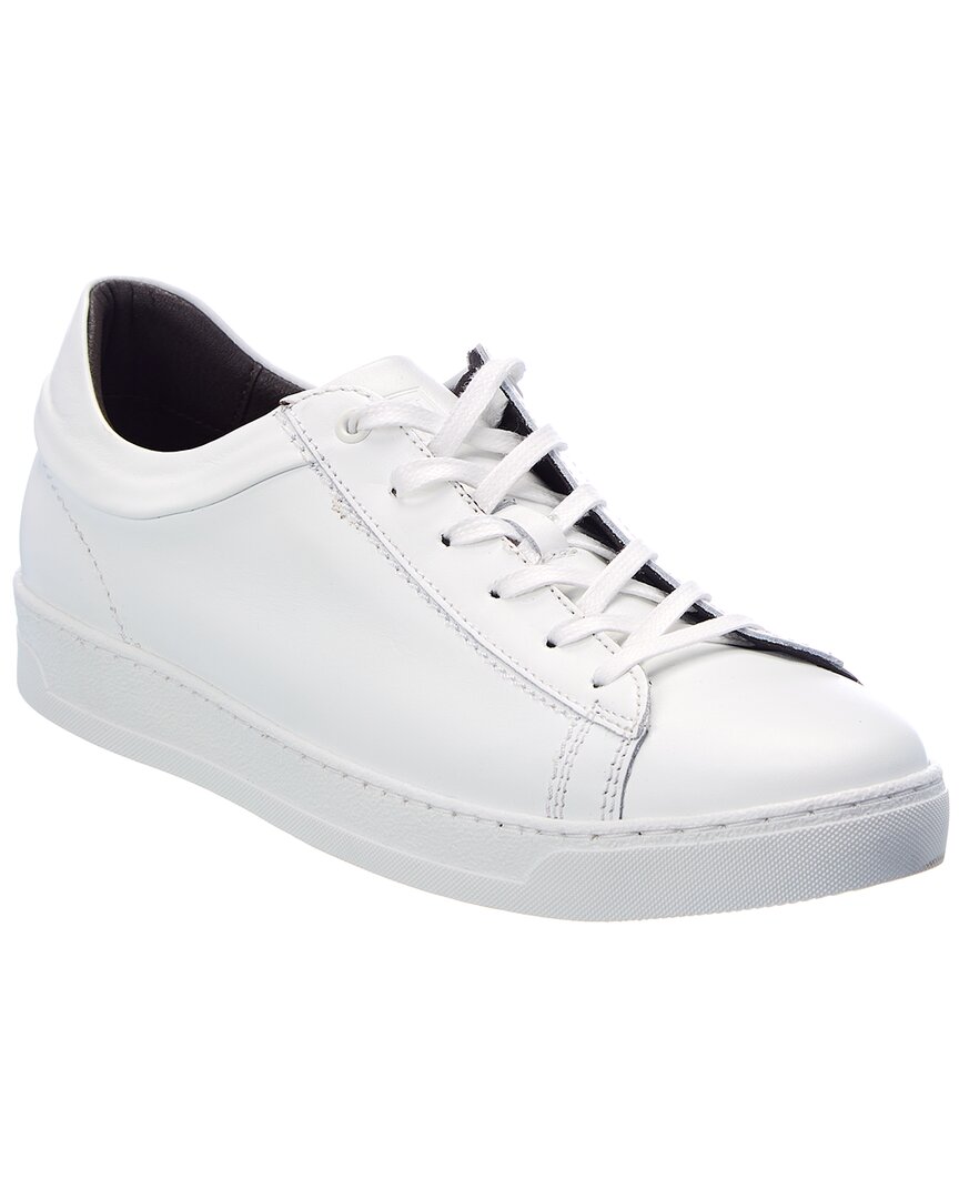 M By Bruno Magli Diego Leather Sneaker In White