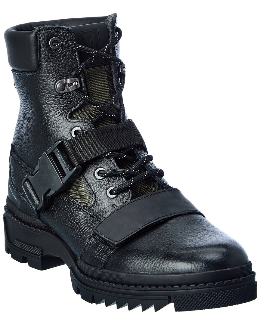 M By Bruno Magli Lomax Leather Boot In Black