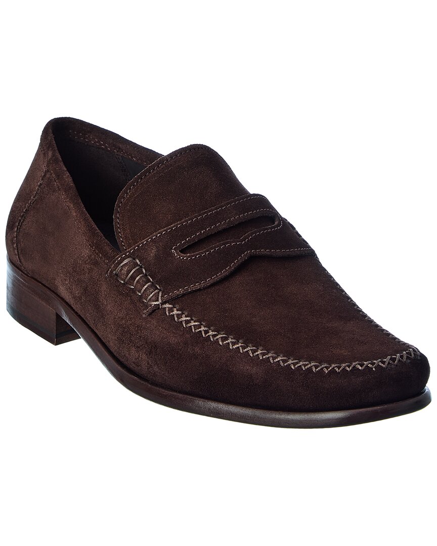 M By Bruno Magli Rho Suede Loafer In Brown