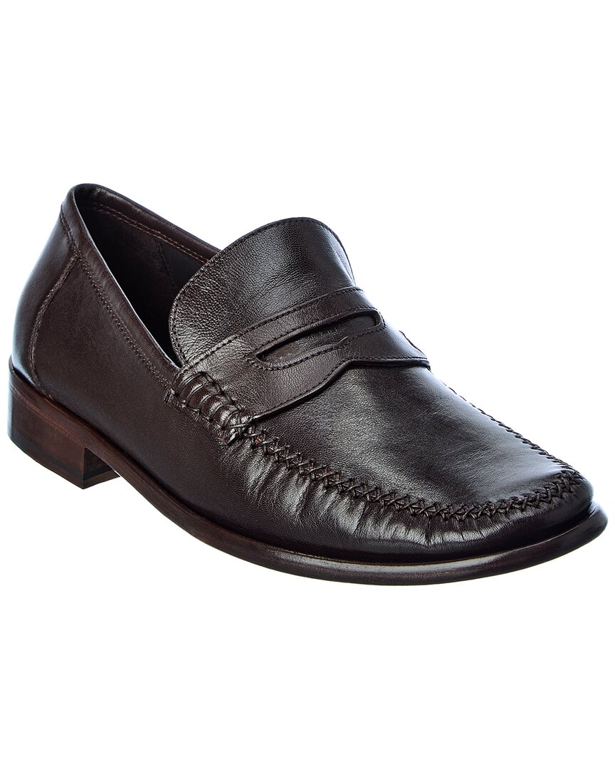 M By Bruno Magli Rho Leather Loafer In Brown