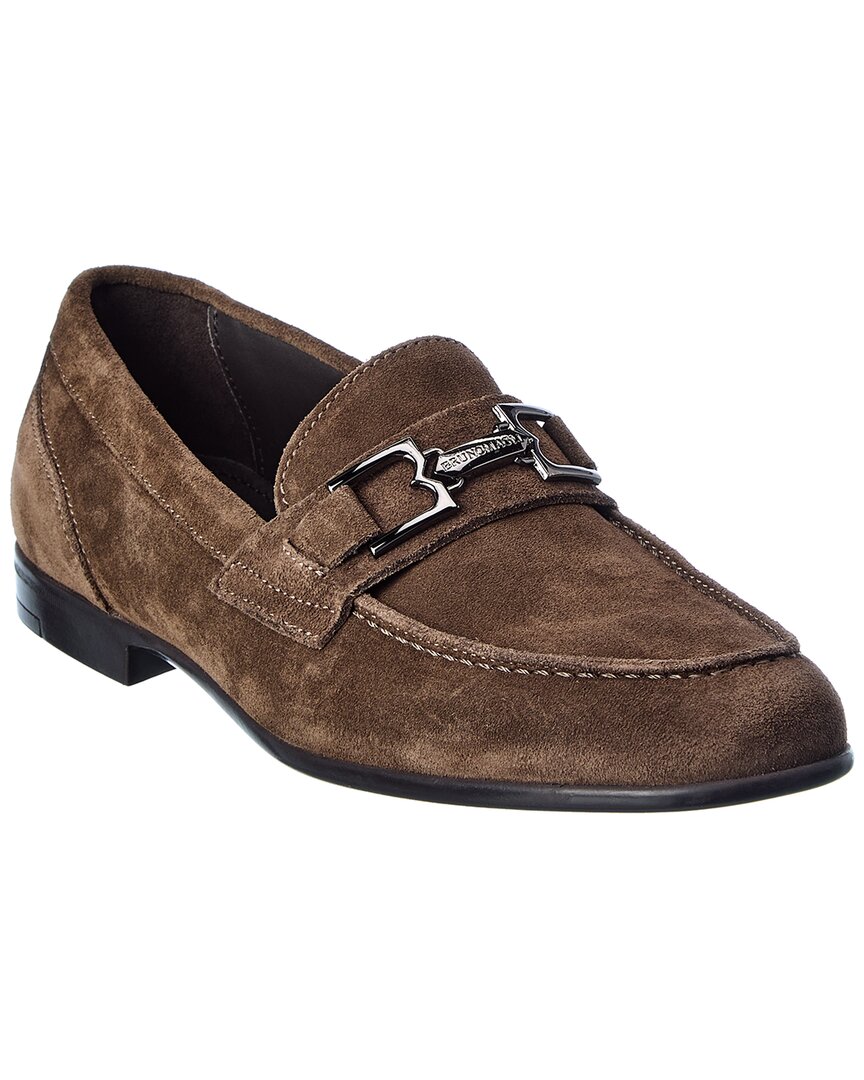 M By Bruno Magli Fermo Note Suede Loafer In Brown