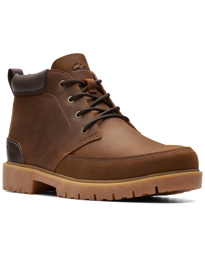 Clarks Rossdale Mid Leather Boot In Brown
