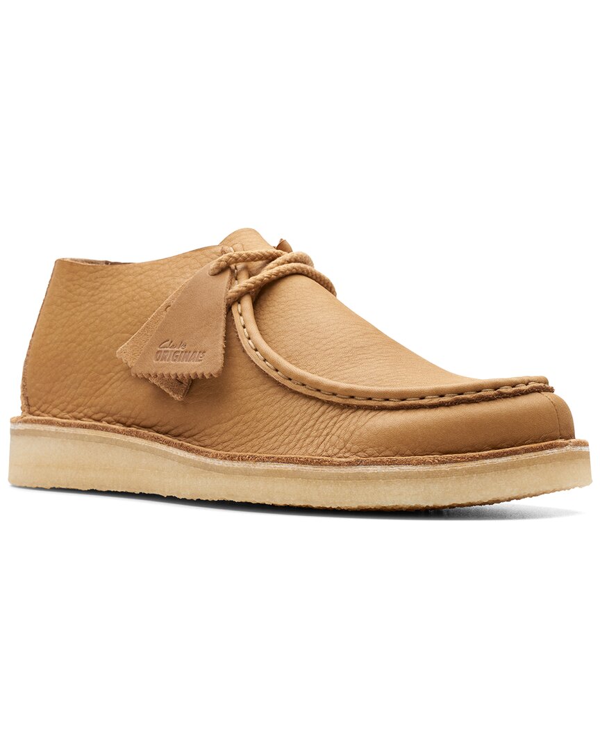 Clarks Desert Nomad Leather Oxford In Brown