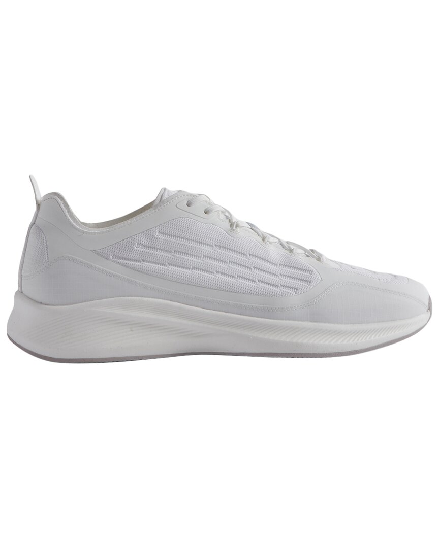 Reiss White Hybrid Knit Running Trainers In White