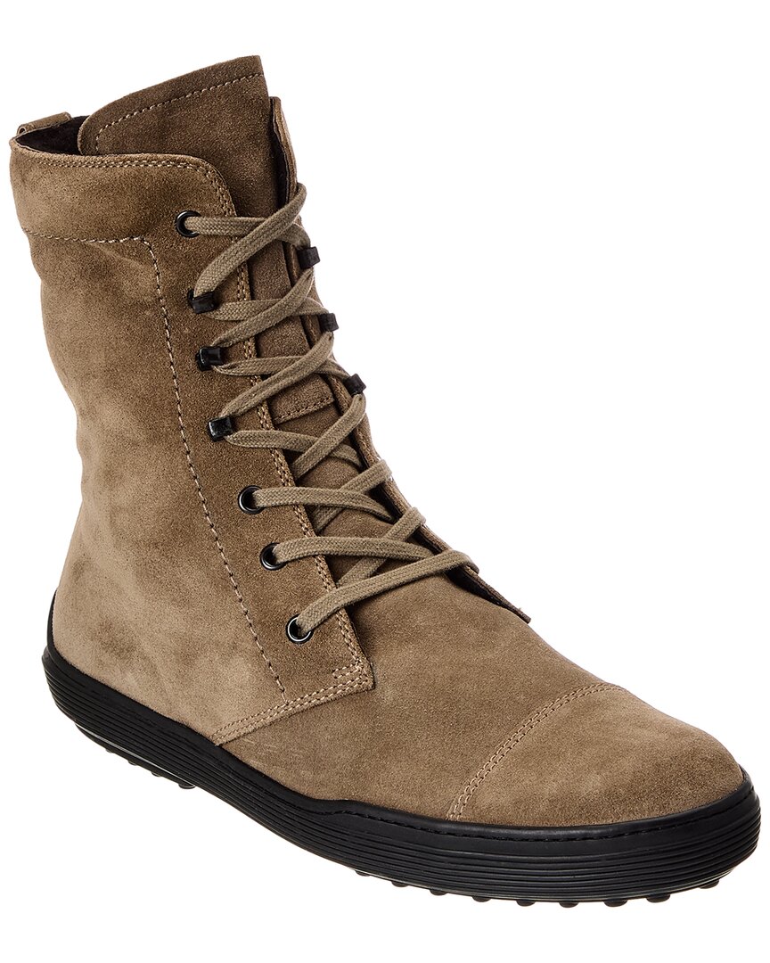 Tod's Suede Boot In Brown