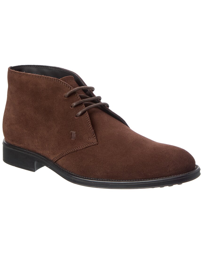 Tod's Man Ankle Boots Brown Size 9 Leather In Brown