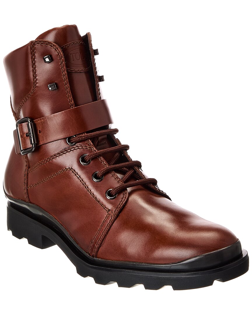 Tod's Leather Boot In Brown