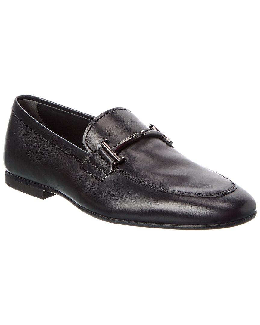 Tod's Leather Loafer In Black